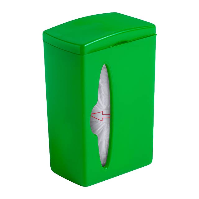 Bluck zásobník na pytlíky na odpadky - zelená