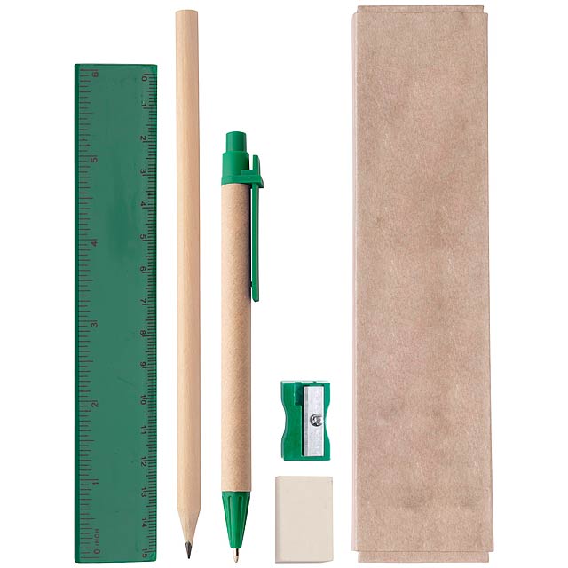 Gabon - stationery set - green