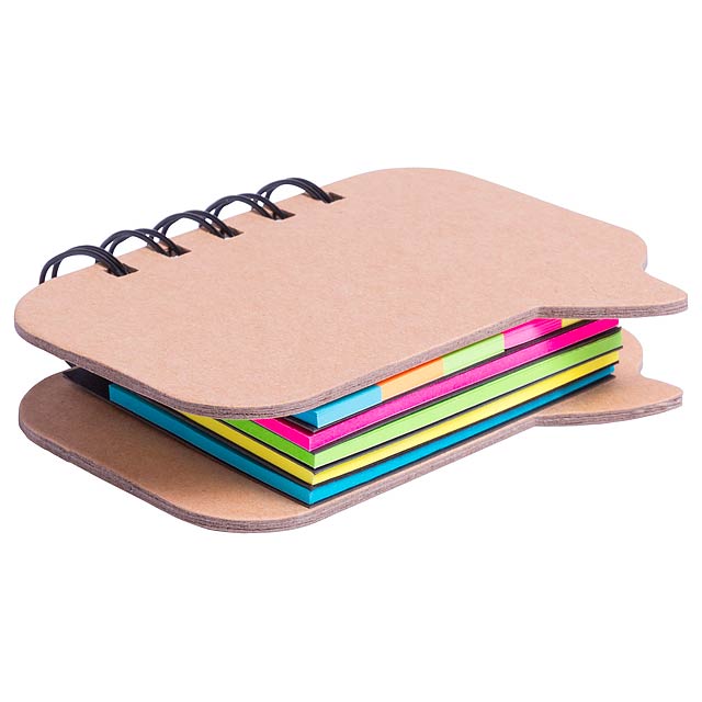 Lazza - adhesive notepad - multicolor