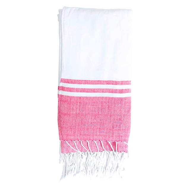 Minerva - beach towel - red