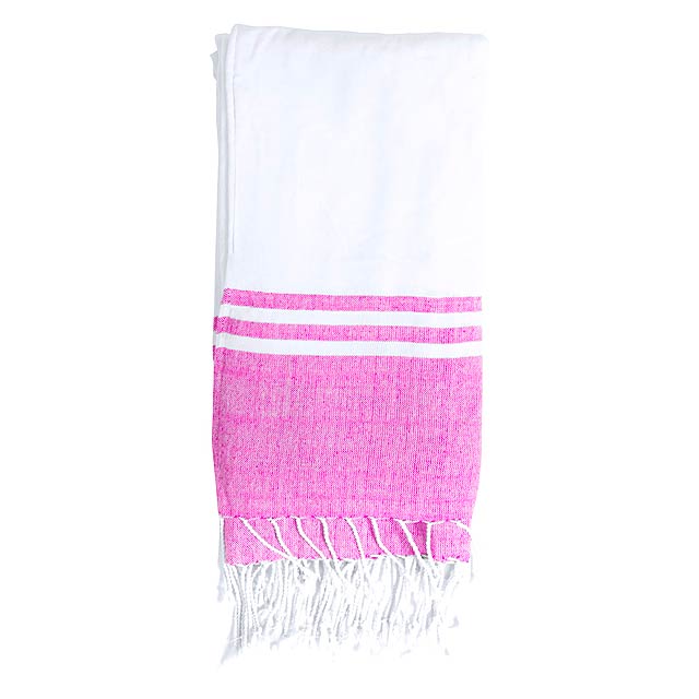 Minerva - beach towel - fuchsia