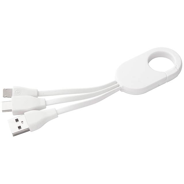 Mirlox USB nabíjecí kabel - biela