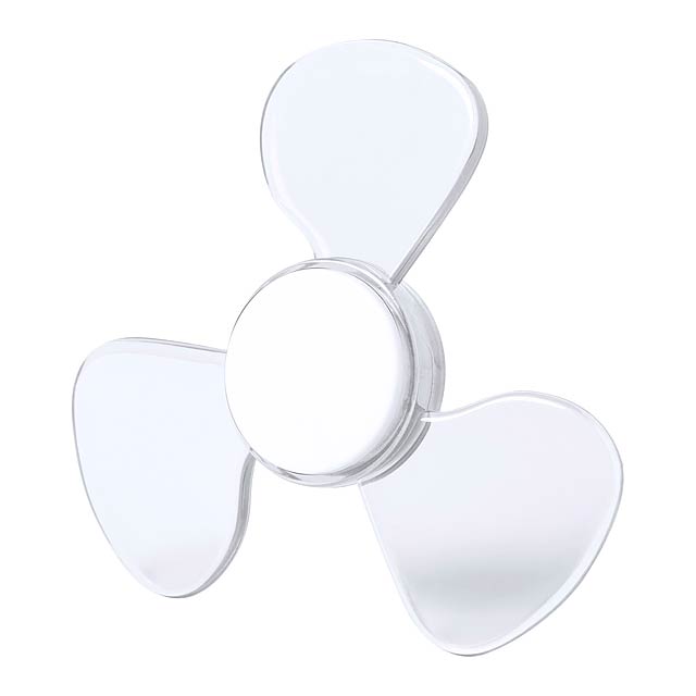 Bolty spinner - transparentná biela