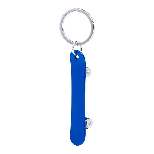 Skater přívěšek na klíče s otvírákem - modrá