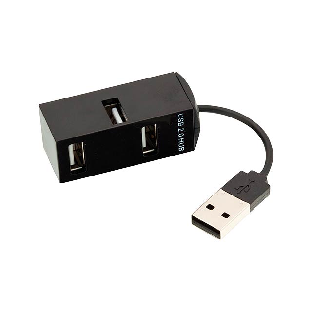 Geby USB hub - čierna