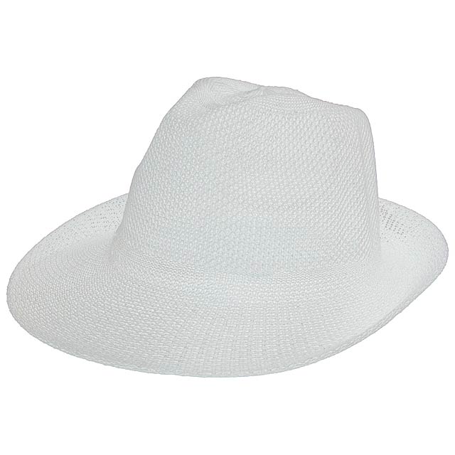 Timbu slámový klobouk - biela