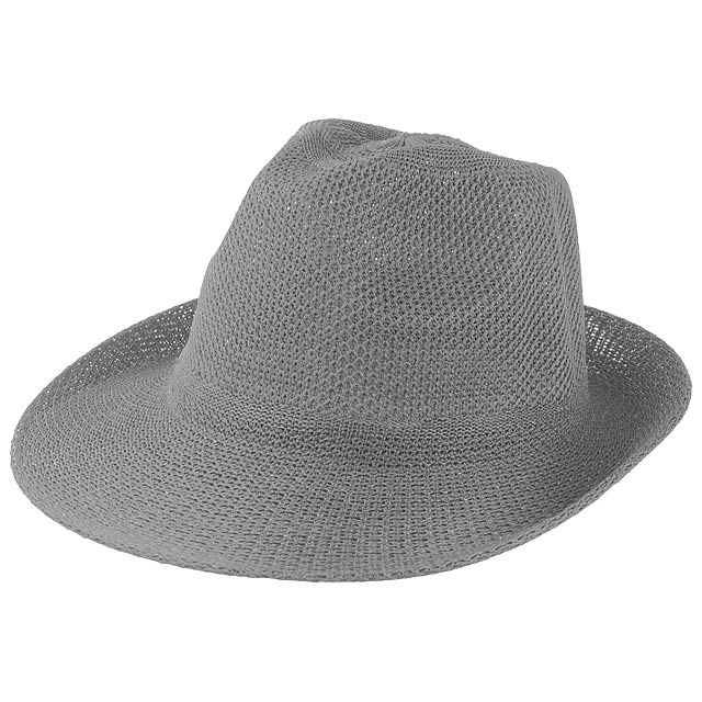 Timbu slámový klobouk - šedá