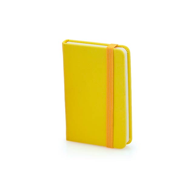 Minikine poznámkový blok - žltá