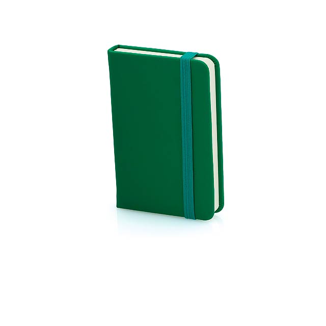 Minikine poznámkový blok - zelená