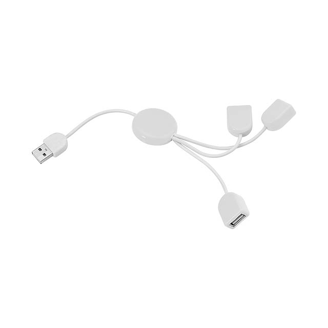 POD  USB hub - bílá