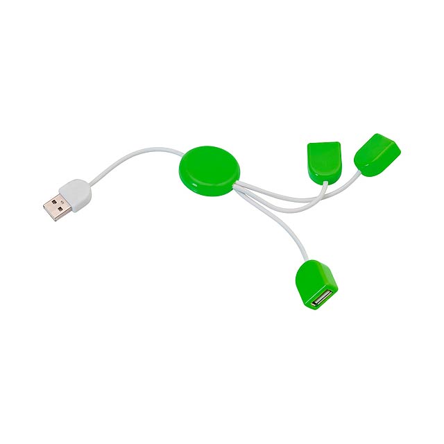 POD  USB hub - zelená