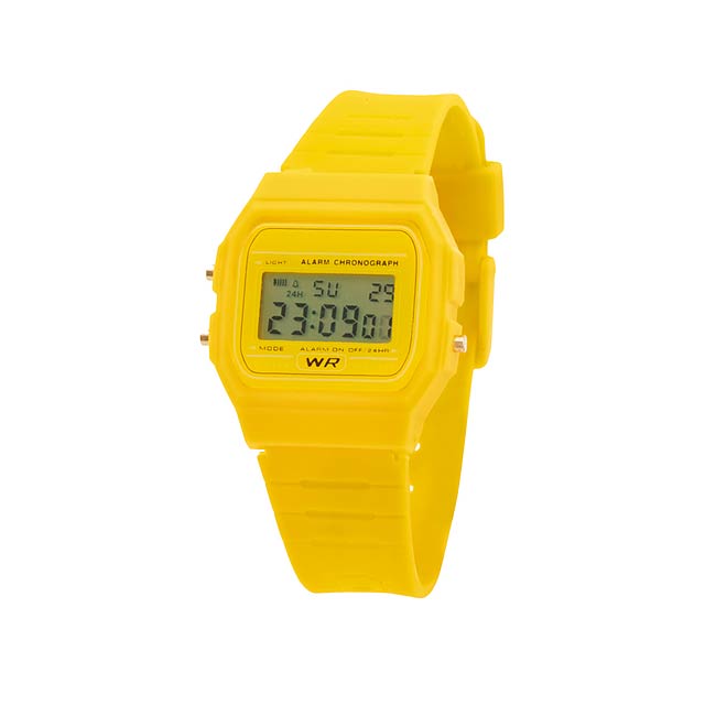 Kibol hodinky - žltá