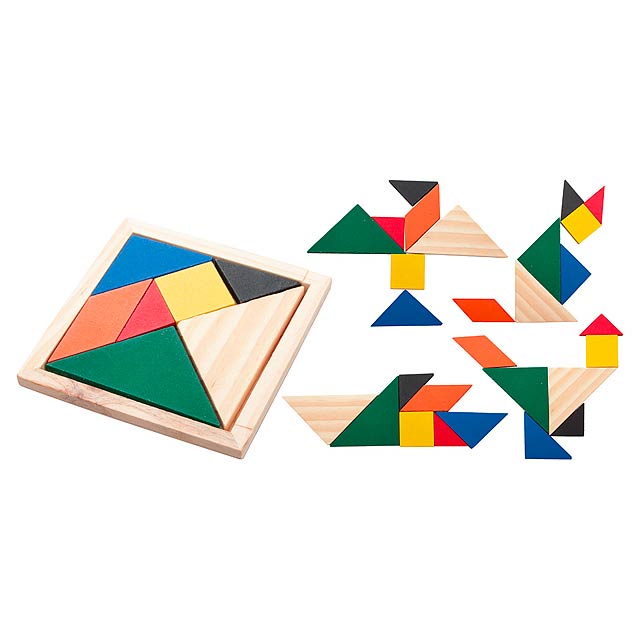 Tangram puzzle - multicolor