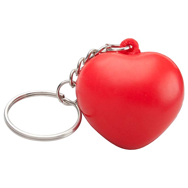 Silene antistress ball keychain - red