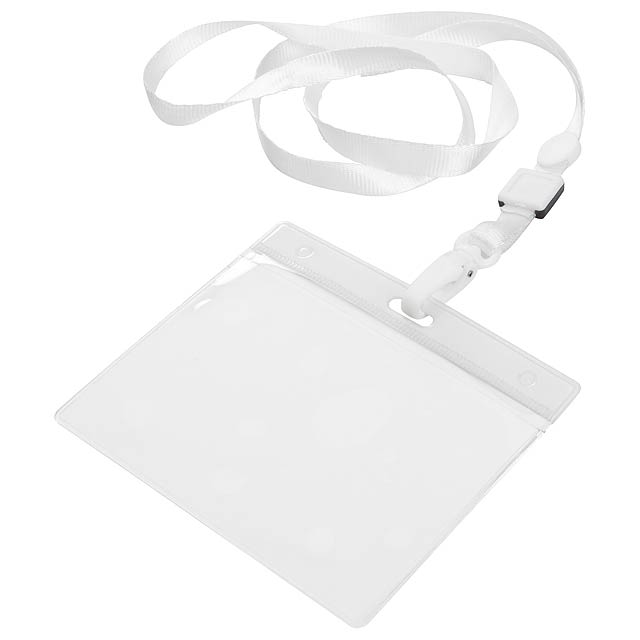 Badge lanyard - white