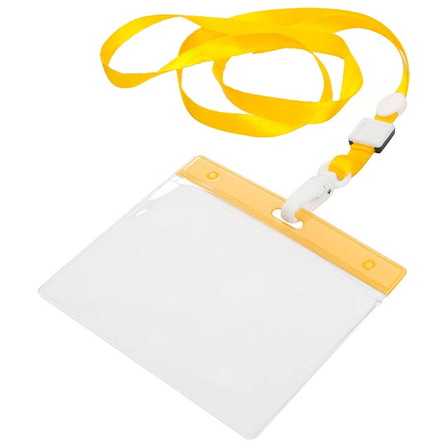 Badge lanyard - yellow