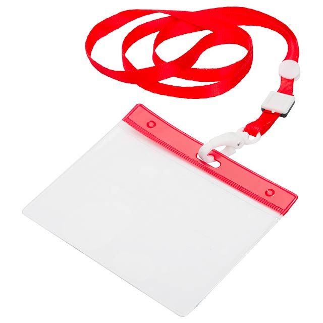 Badge lanyard - red