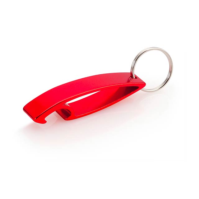 Samo přívěšek na klíče s otvírákem - červená