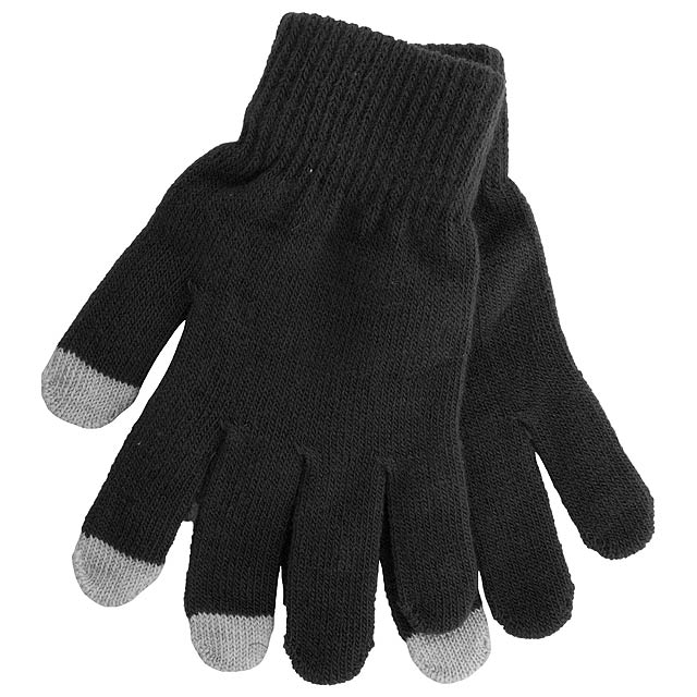 Touch screen gloves - black