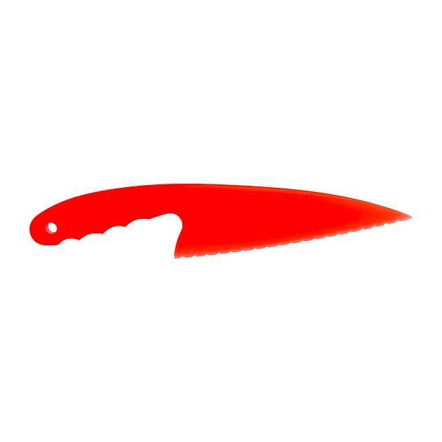 Klou nůž na moučník - červená