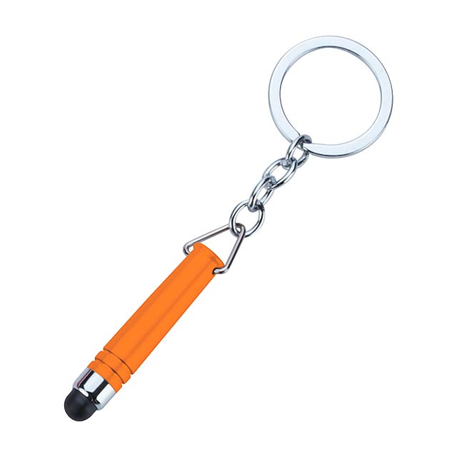 Indur klíčenka s dotykovým perem - oranžová