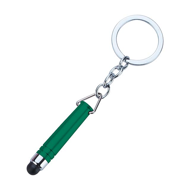 Indur klíčenka s dotykovým perem - zelená