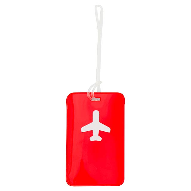Luggage tag - red