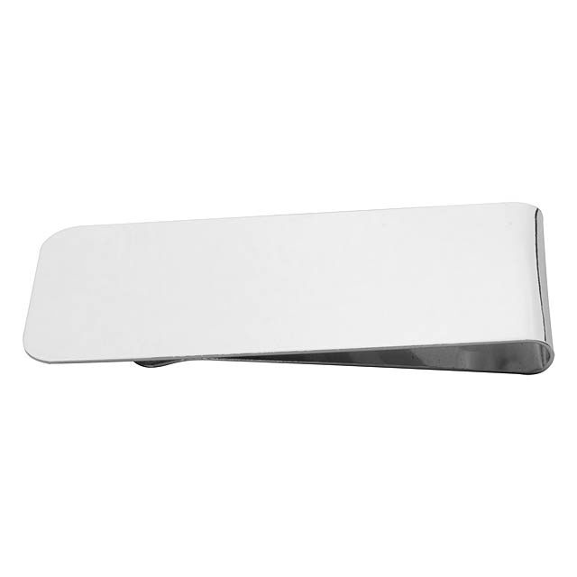 Chromed money clip - silver