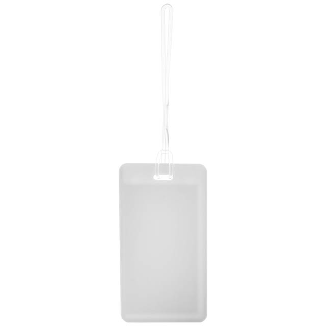 Luggage tag - white