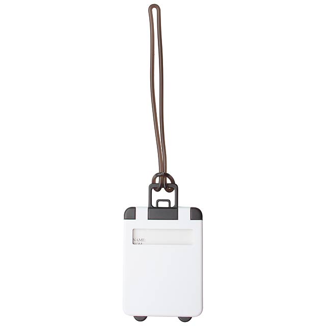 Luggage tag - white