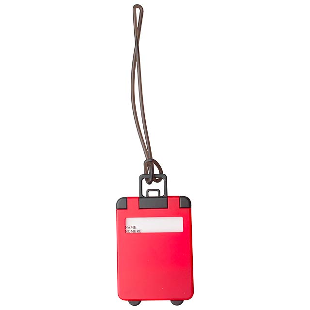 Luggage tag - red