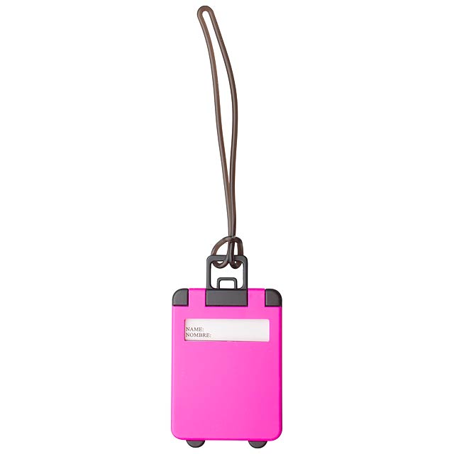 Luggage tag - fuchsia