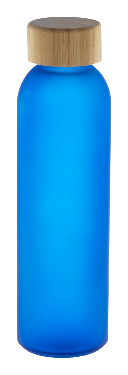Cloody glass bottle - blau