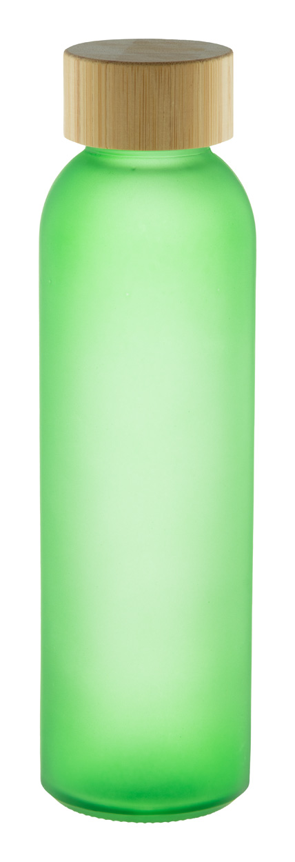 Cloody glass bottle - Grün