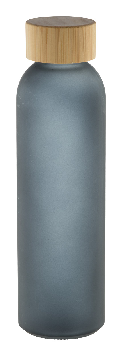 Cloody glass bottle - schwarz