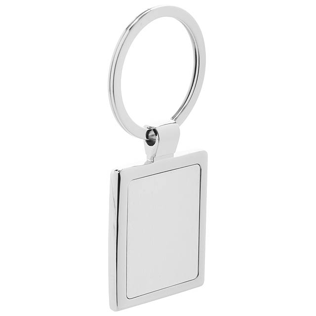 Rectangle přívěšek na klíče - stříbrná