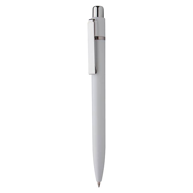 Solid kuličkové pero - bílá