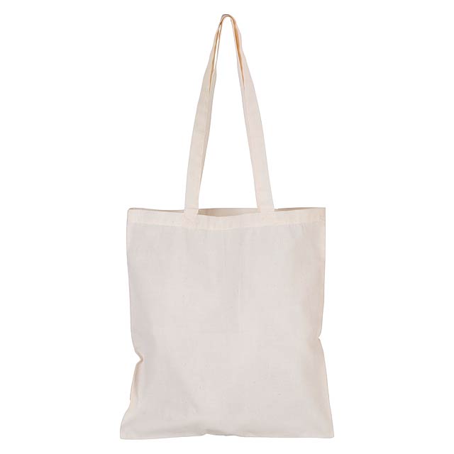 Longish bavlněná nákupní taška - béžová