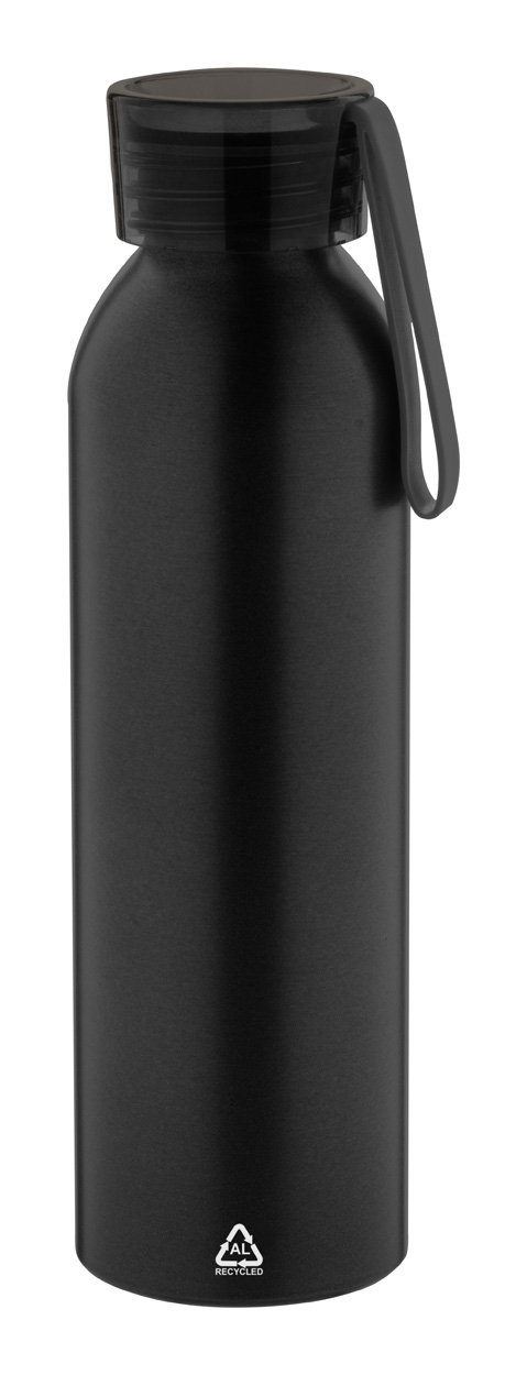 Ralusip recycled aluminum bottle - schwarz