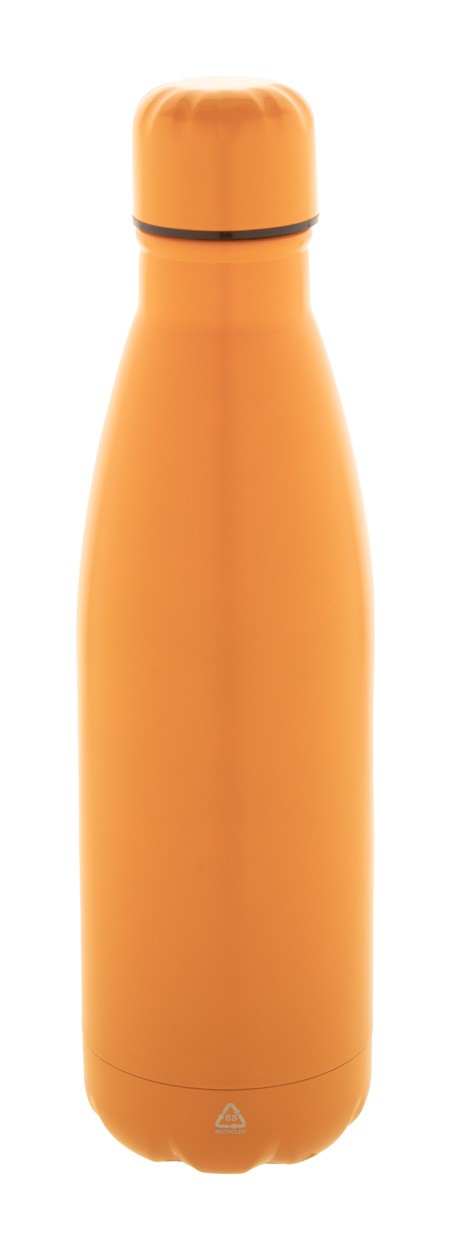 Refill recycled stainless steel bottle - Orange