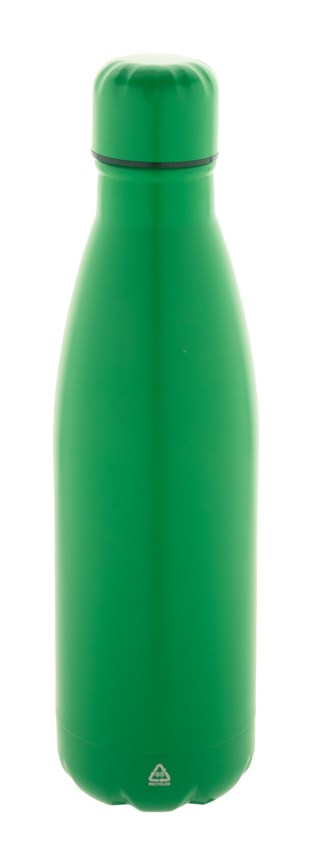 Refill recycled stainless steel bottle - Grün
