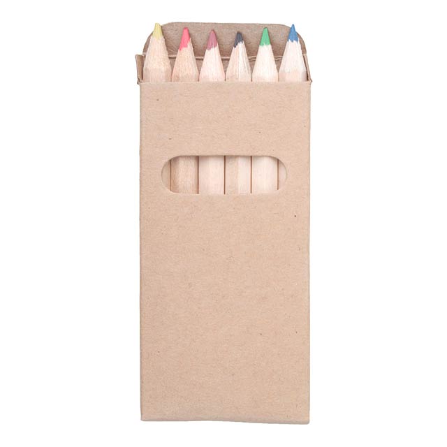 Set of 6 pencils - wood