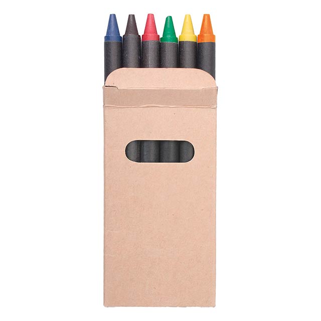 Set of 6 crayons - black