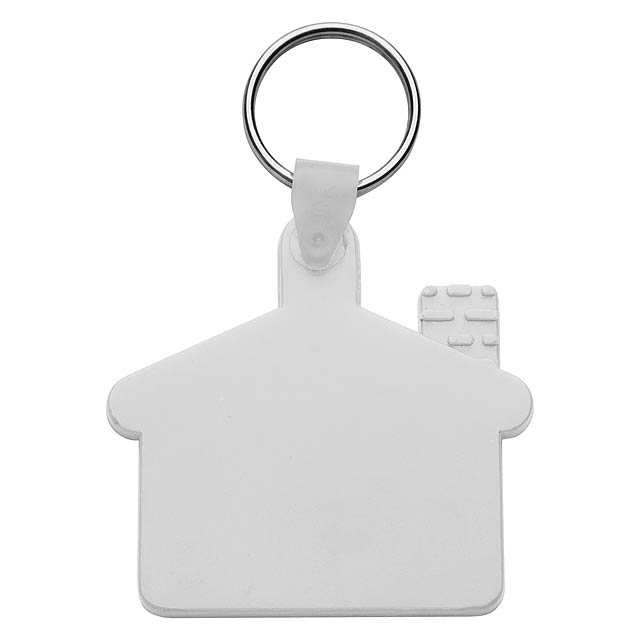 Cottage přívěšek na klíče - biela
