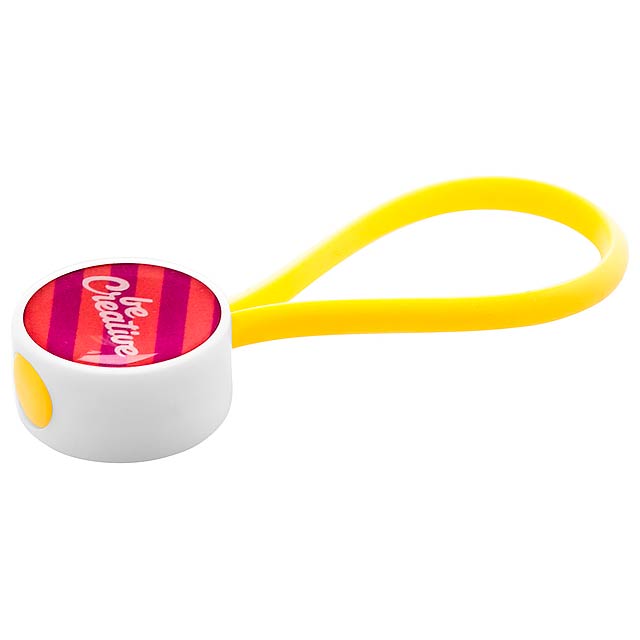 CreaKey - customisable keyring - loop part - yellow