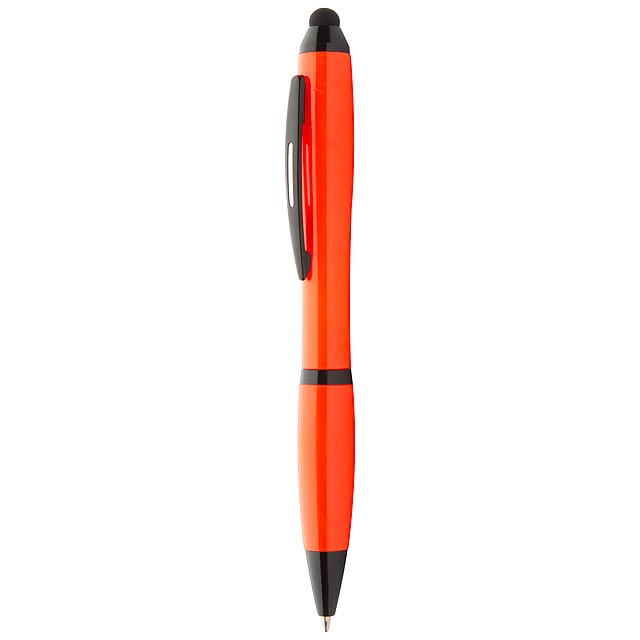 Touchpen mit Kugelschreiber - Orange