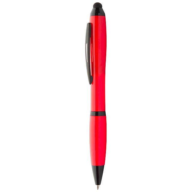 Touchpen mit Kugelschreiber - Rot