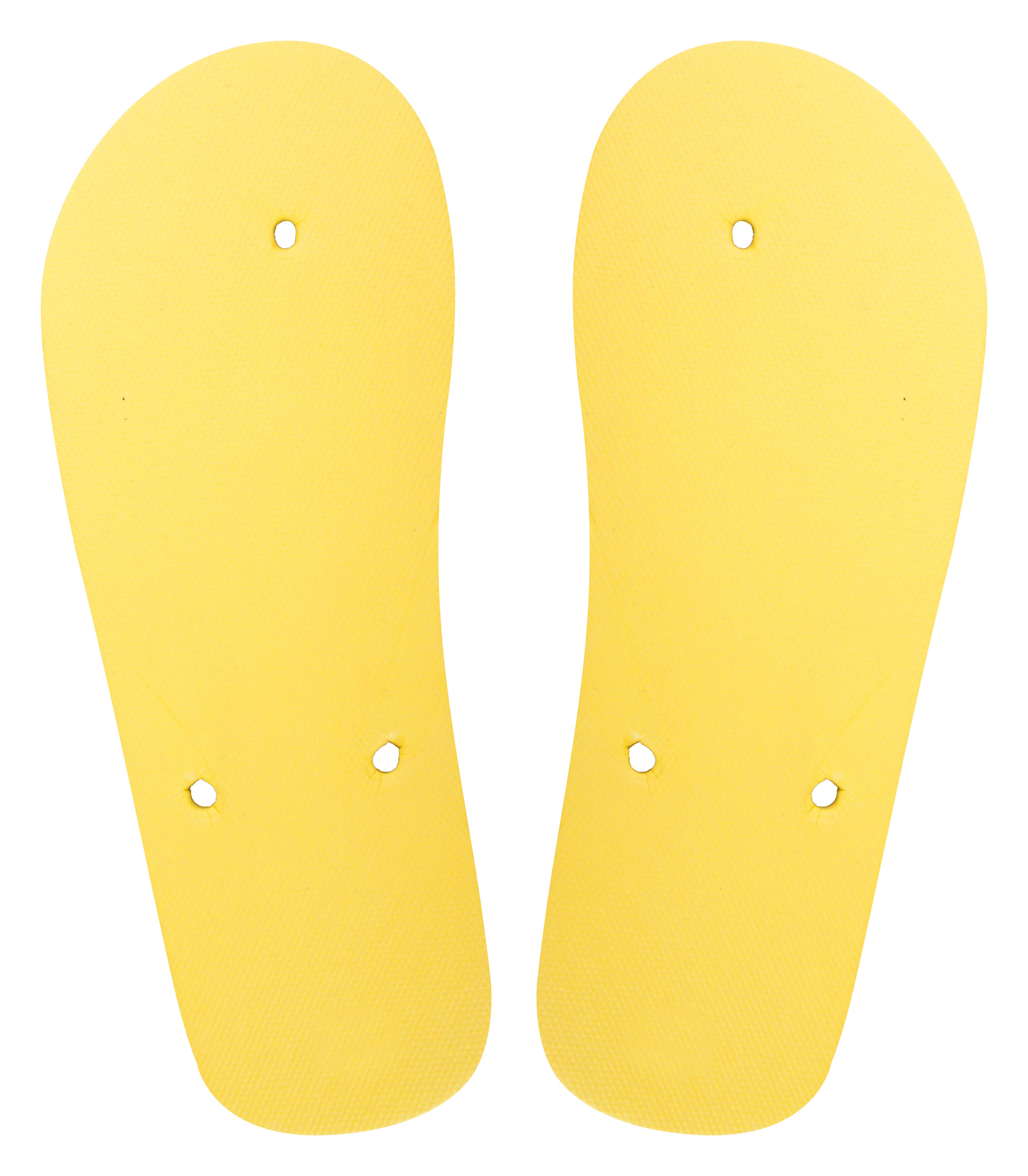 Custom made CreaPlaya beach flip flops - sole - Gelb