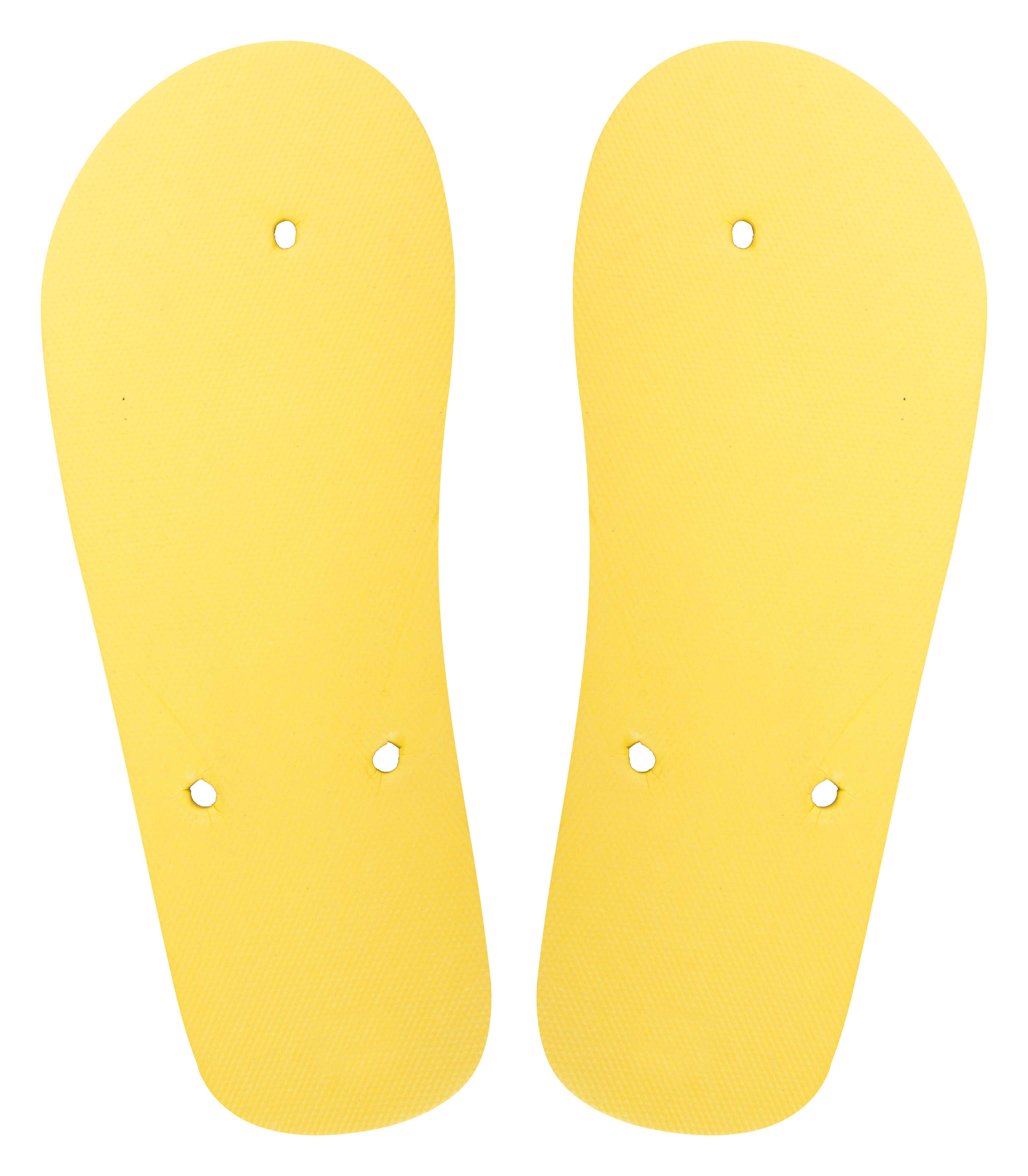Custom made CreaPlaya beach flip flops - sole - Gelb