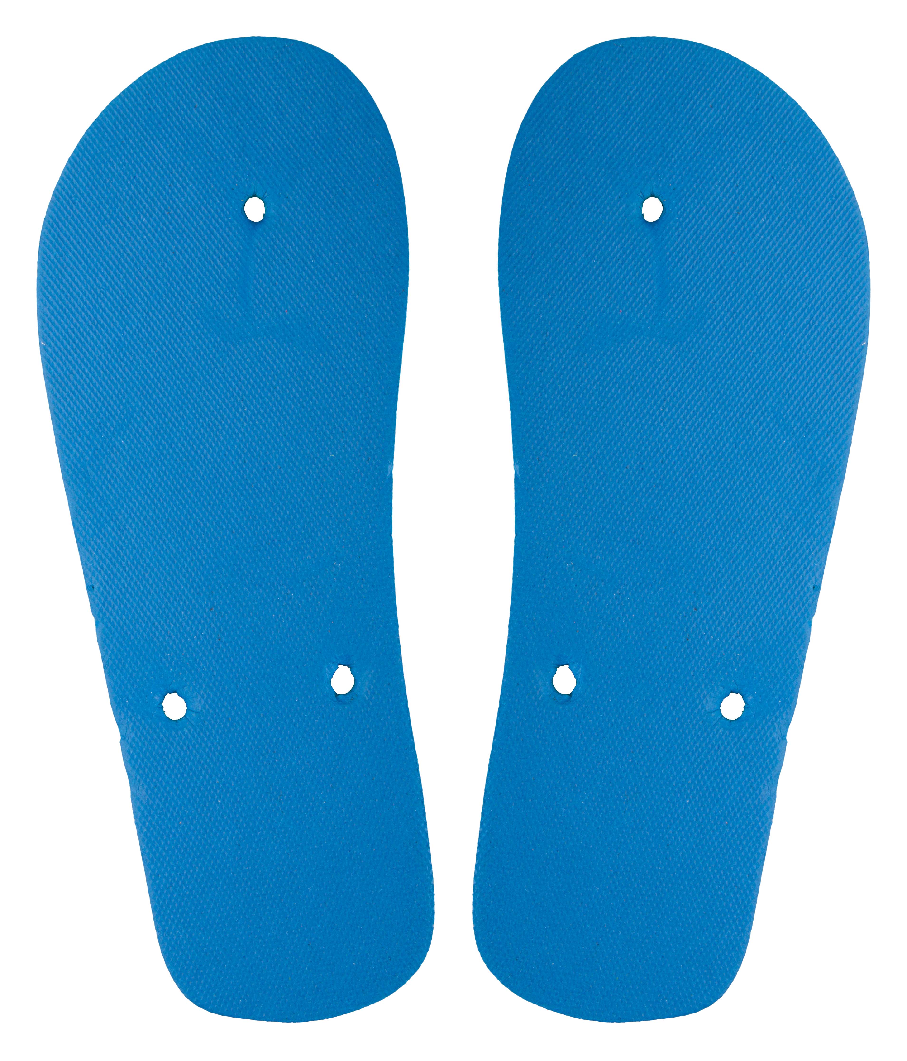 Custom made CreaPlaya beach flip flops - sole - blau
